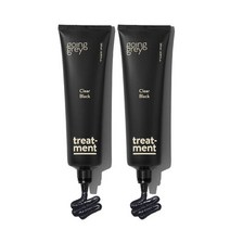 고잉그레이 헤어컬러 비건 염색 트리트먼트트 클리어 블랙 120ml x 2, 2개