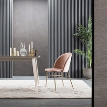 리바트 세레나 벨벳 식탁의자, 딥그린+블랙