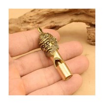 휘슬 황동 키 체인 순수 구리 수제 복고풍 성격 펜던트 야외 캠프, Great Holy Whistle