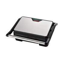 750W 가정용 미니 스테이크 기계 햄버거 튀긴 계란 전기 샌드위치 메이커 비 스틱 표면 그릴 토스터 EU 플, 01 Black_02 EU