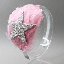 러블리나나 빅스타 발레 머리띠 발레리나 깃털 머리띠