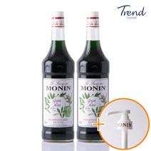 모닌 그린민트 시럽 1000ml 2개+모닌 전용 시럽펌프 1개(트루시트러스 사은품)
