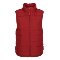 중량조끼 크로스핏 웨이트 무제조절 조끼 매트 패브릭 여성 민소매 울트라 라이트 다운, XL, 빨간색