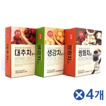 전통의 맛 대추차 생강차 쌍화차 15개입x4개 티백 맛좋은 업소용티백 집에서즐기는 티백차 누구나좋아하는★jun☆a, ※­선택:생강차골드15개입▣
