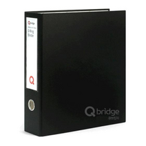 Qbridge 이코너웹 3공D링바인더 7cm 흑색 A4 B849A-7, 단품