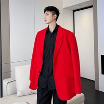 남성 재킷2021 가수 사회자 무대 패션 멋쟁이 수 트 남성 루즈 캐 주 얼 수 트 코트 라 지 사이즈