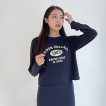 투데이앤룩 프린팅 크롭 긴팔티셔츠 5color