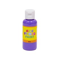 키즈 핑거페인트 형광색 60ml 낱색 / 키즈맘아트 유아 물감 미술 그림 놀이 촉감 오감 발달 자극 감성 손가락물감 어린이집 유치원 드로잉 키즈 카페 집콕 엄마표미술 홈스쿨 선물, 형광 보라