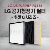 엘지 공기청정기 LA-K111SW 필터 Q 시리즈 국내산 H13, 1개, 001.헤파 탈취 세트(일반형)