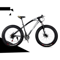 팻자전거 광폭타이어 큰바퀴자전거 산악용 자전거 MTB 산악 산악자전거, 21단, 20인치, E 블랙