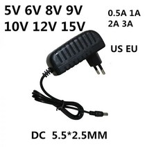 AC 110-240V DC 5V 6V 8V 9V 10V 12V 15V 0.5A 1A 2A 3A 범용 전원 어댑터 공급 충전기 Eu 미국 LED 조명 스트립에 대 한, China_US | 10V | 1A