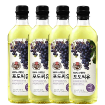 CJ 제일제당 백설 포도씨유 900ml 4개