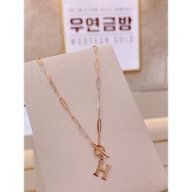 큰언니금방 14K Y 드롭 샹달 클립체인 롱 목걸이