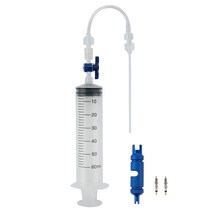 자전거 타이어 튜브리스 실란트 인젝터 60ml 주사기 고무 호스 키트 mtb 도로 튜브 용