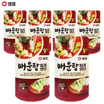 예이니식품 샘표 매운탕 찌개 양념 6개(140gx6개) 여행캠핑간편요리소스조림, 6개, 140g