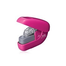 PLUS 스테플러 페이퍼 클린치 심 필요없는 SL-106NB, 04-핑크