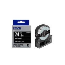 엡손 라벨테이프 라벨카트리지, 1개, 24mm(검정바탕/백색) SD24K-PX