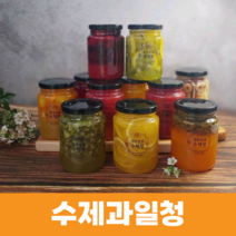 과일 수제청 딸기청 자몽청 레몬청 키위청 패션후르츠청 500g 선물세트, 딸기청500g