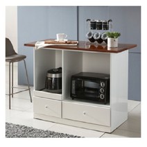 홈바 렌지대 1200 전자렌지수납장 광파오븐렌지대, 화이트_상판멀바우