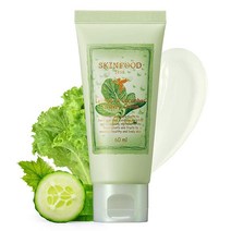 SKINFOOD 양상추 & 오이 워터 크림 57.3g (2온스) (60ml) - 스킨 쿨링 및 진정 인텐시브 하이드레이팅 페이셜 크림 홍조 완화 애프터 선 케어 - 뷰티 모이스