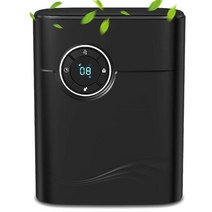 가정용 제습기 공기청정 1200ml 저에너지 소비 청소 능 미니 원룸 건조 저소음, 검은색, 나는 플러그