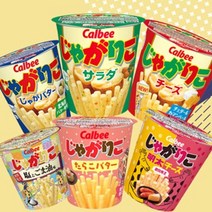 일본 간식 자가리코 가루비 일본 간식 감자 스낵 12개 세트 (사라다/치즈/쟈가버터/멘타이치즈/타라코버터), 니쿠니쿠 고기맛 12개
