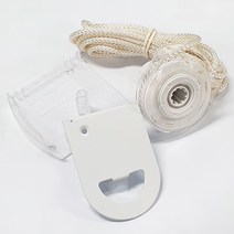 블라인드 롤스크린 줄 부품 부속 끈 손잡이 파손 교체, 44.저소음 끈손잡이 아이보리 + 투명웨이트 C타입