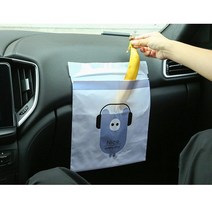 여의주마켓 접착식 일회용 방수 봉투 차량용 주방용 쓰레기봉투 비닐 간편 부착, 일회용 부착 쓰레기 봉투, 15개1세트