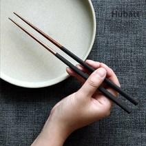 휴바트 절제된 아름다움 호주산 천연 원목 말라스 우드 핸드메이드 나무젓가락, 라이트그레이