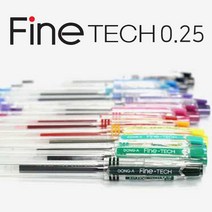 동아 파인테크 0.25mm 중성펜, 38 파랑