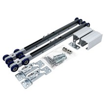 EM201댐퍼 로라세트(양쪽댐퍼) 80kg이하용(부속개별구매가능) _미닫이문부속 슬라이딩문부속 하부가이드 슬라이딩레일 행거레일 슬라이딩도어레일 댐핑레일 천정설치 벽면설치 포켓도어, 하부가이드 1EA