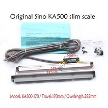핑거보드 화살표 KA500 70 120 170 220 270 320 370 420 470mm 선형 스케일 센서 5um 0005mm 선반 밀링 DRO 인코더 5 미크론 TTL 측정, 3.KA500170mm 5um