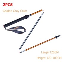 AONIJIE 아오니지 E4102 크로스컨트리 M 스틱이 4단 접이식 등산스틱 탄소초경량 등산스틱 크로스컨트리 야외탄소 스틱이 알루미니움합금 직보형스틱이 탄소섬유, 2 pcs  E420120cm_3