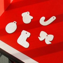 아트박스/디자인베이 우드스티커-크리스마스아이콘 (반제품) 입체우드장식, 반제품(우드):쿠키