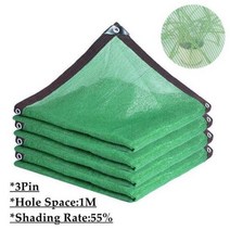 어닝룸 텐트 녹색 HDPE 울타리 그물 발코니 개인 정보 보호 스크린 정원 건물 차양 Pergola 캠핑 전망대 쉼터 태양 항해, 3PinGreen-BlackLine+1.5mx10m