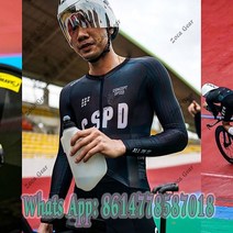 CSPD 여성 트라이애슬론 사이클링 스킨수트 원피스 자전거 타이트 슈트 긴 MTB 남성 레이스 스피드수트 프로 로드 점프수트