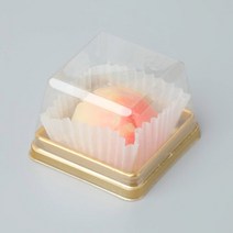 화과자케이스(1구)골드 / 6x6x4cm 10개 // 화과자포장 떡포장 양갱포장