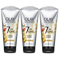 Olay Total Effects Citrus Facial Cleanser and Scrub 올레이 토탈 이펙트 시트러스 스크럽 150ml 3개
