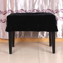 피아노의자 전자피아노 높낮이 조절 의자 55 x 35cm pleuche 뮤지컬 더스트, 검은색