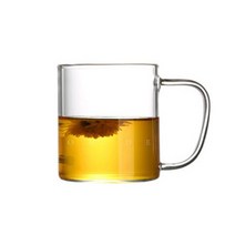 보우에프엔티 투명 티머그 티망 차 350ml 내열유리 거름망 예쁜 손잡이 1W9E8CFF, 1개, 1개