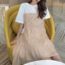 모노위크 마지막초특가 봄소녀 여신 여리여리 반팔 플레어 쉬폰 미니원피스