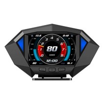 GPS HUD 자동 OBD2 + GPS HUD 헤드 업 디스플레이 범용 디지털 속도계 안전 운전을 위한 과속 경보 다기, 01 GPS OBD