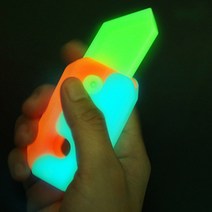 야광 토이나이프 3d 틱톡 장난감칼 당근칼 중력칼, 야광토이나이프-그레이