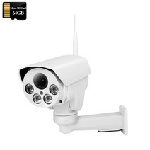 열화상카메라 적외선카메라 적외선 무선 보안 IP 와이파이 PTZ 자동 줌 SD 카드 사람 감지 IR Sonyimx335 HD 3G 4G SIM, 없음, 14.5MP-WIFI-64GB - AU 플러그-2.7-