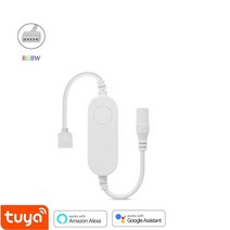 미니 소형 Tuya 와이파이 조광기 DC12 DC24V 5050 3528 RGB/RGBW/RGBCCT Led 라이트 스트립 단색 컨트롤러 스마트 라이프 알렉사 구글, [07] RGBW Controller