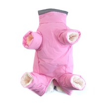 강아지패딩 겨울 옷 애완견 강아지 두꺼운 면화 패딩 재킷 플러시 코트 따뜻하고 편안한 반사 동물 Acc, 03 Pink Masterbatch_03 M12