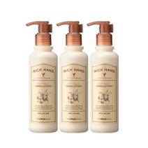 더페이스샵 3개)더페이스샵 리치핸드브이소프트터치 핸드로션200ml 핸드크림, 선택없음, 200ml