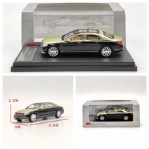 1/64 Mercedes-Benz 마이바흐 S560 및 S680 합금 자동차 모델, 골드 블랙 골드 솽핀 F549