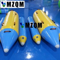 바나나보트 수상레저 FRP보트 휴대용 Pvc 방수포 수중 스포츠 팽창식 바나나 배, 01 2 persons use
