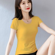 여름 미니 화이트 티셔츠 블라우스